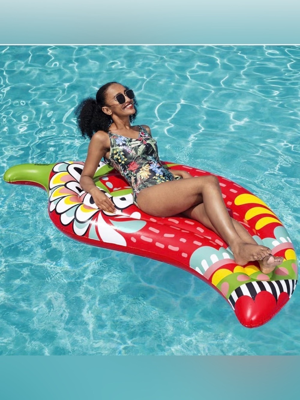 Flirty Fiesta Pepper 🌶️ Swim Lounge Float. 6ft Long.#swim days #floaty